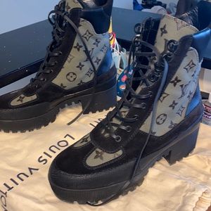 Louis Vuitton platform desert boots